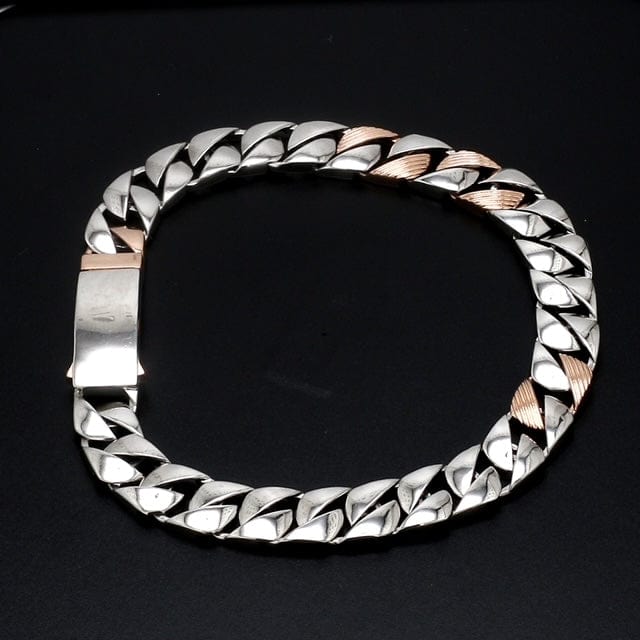 Men's Designed Link 14k Gold (79gram) or Platinum (127gram) 10.5mm Bracelet  9.25